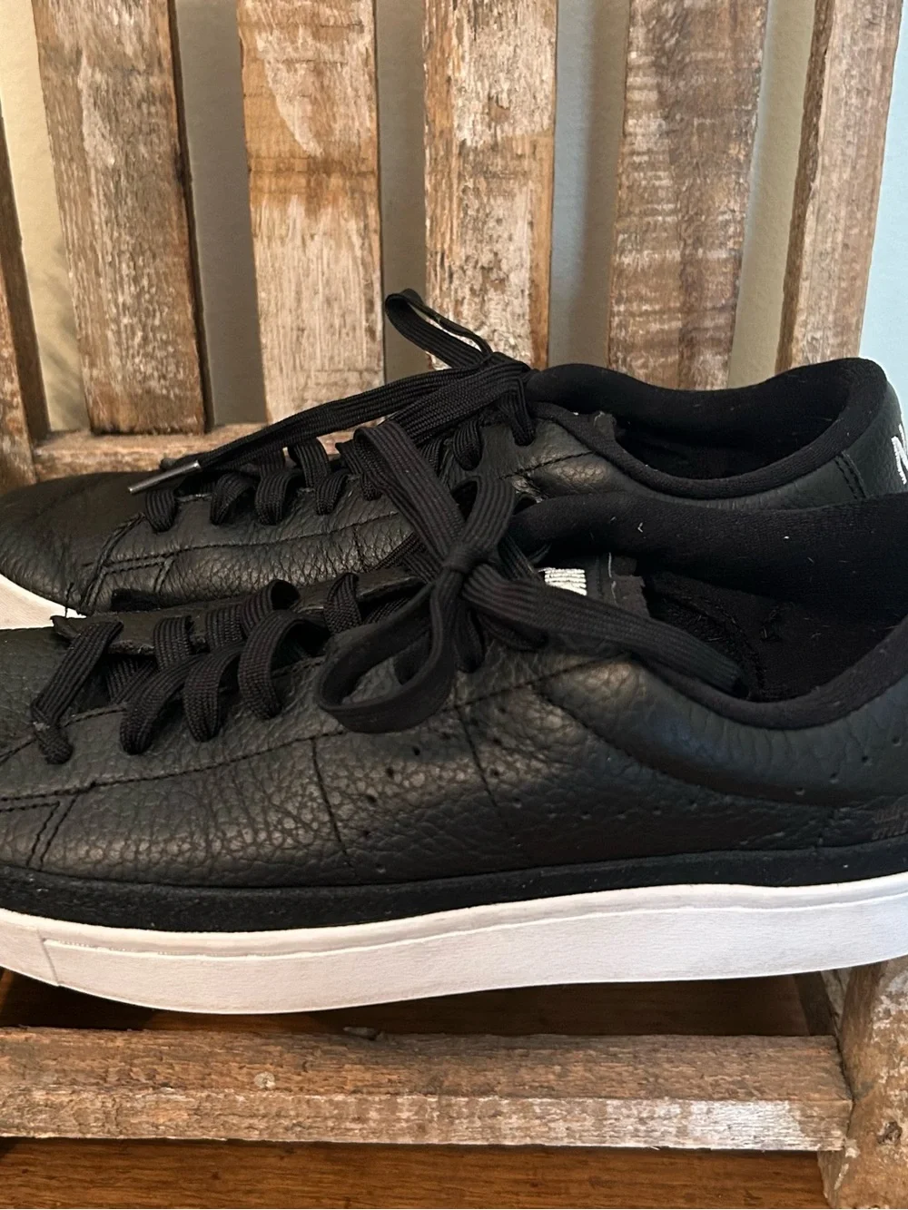 Nike Blazer Low X Black Leather Sneakers DA2045-001 Mens Size 7